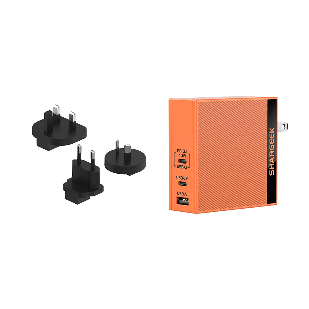 SHARGE 140W PD 3.1 Quick Charge GaN Charger (PLUG TYPE A/B)