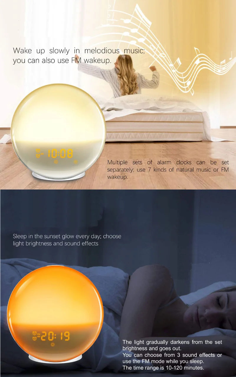 Sunrise and Sunset Simulation Alarm Clock