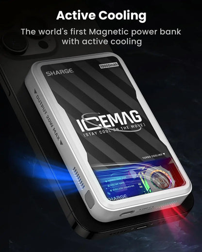 SHARGE ICEMAG 10000mAh Magnetic Wireless Charger