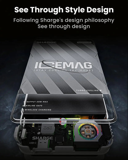 SHARGE ICEMAG 10000mAh Magnetic Wireless Charger